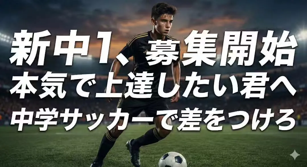 来春、中学生になるキミへ⚽️🔥